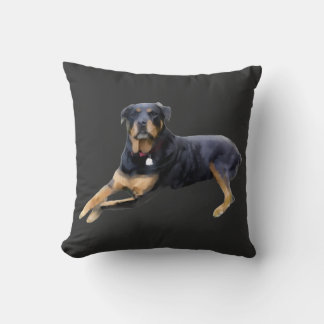 Majestueuze Rottweiler: Sereniteit in Kracht Kussen