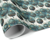 Majestueuze rust: groen en goud cadeaupapier (Rol Hoek)