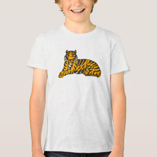 Majestueuze rust- hand getrokken tijger illustrati Tri-Blend shirt