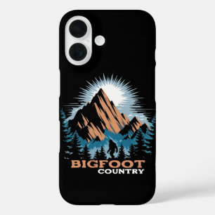 Majestueuze Sasquatch met bergen iPhone 16 Hoesje