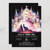 Majestueuze Schattigee Prinses Verjaardag Kaart (Voorkant / Achterkant)