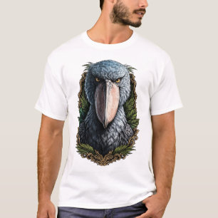 Majestueuze Schoenbekooievaar Portret Vintage Voge T-shirt