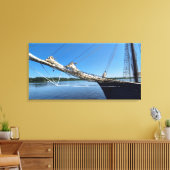 Majestueuze Schooner Zeilboot Nautische fotografie Canvas Afdruk (Insitu (Woonkamer))