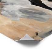 Majestueuze schoonheid: Elegant bruin paard Poster (Hoek)