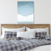 Majestueuze sereniteit - bergmeerlandschap canvas afdruk (Insitu (Slaapkamer))
