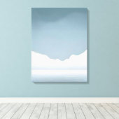 Majestueuze sereniteit - bergmeerlandschap canvas afdruk (Insitu (Houten vloer))