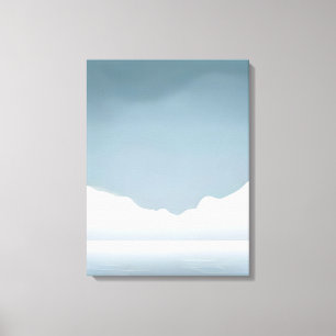Majestueuze sereniteit - bergmeerlandschap canvas afdruk
