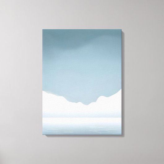 Majestueuze sereniteit - bergmeerlandschap canvas afdruk (Voorkant)