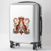 Majestueuze sierletter A met kroon Sticker (Koffer)