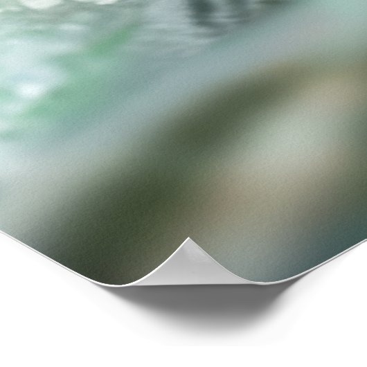 Majestueuze slangenvis die uit het water springt P Poster (Hoek)