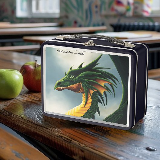 Majestueuze Smaragdgroene Draak Fantasie