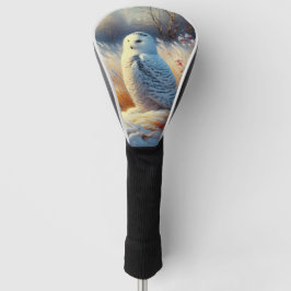 Majestueuze sneeuwuil in de wildernis golfheadcover