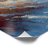 Majestueuze sneeuwuil in de wildernis perfect poster (Hoek)