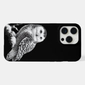 Majestueuze Sneeuwuil Zit iPhone Hoesje (Achterkant horizontaal)