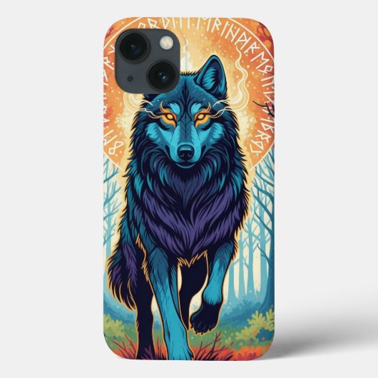 Majestueuze Spirit Wolf Hoesje (Achterkant)