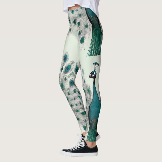 Majestueuze Splendore de Boho Peacock Leggings (Links)