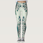 Majestueuze Splendore de Boho Peacock Leggings (Voorkant)