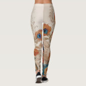 Majestueuze Splendore de Boho Peacock Leggings (Achterkant)