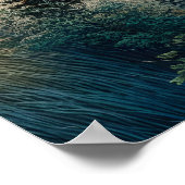 Majestueuze Stampede in Gouden Veld Poster (Hoek)