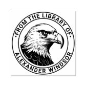 Majestueuze Steenarend Kop #5 Bibliotheek Boek Naa Zelfinktende Stempel (Design)