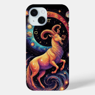 Majestueuze Steenbok Dierenriem Kunst iPhone 15 Case