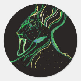 Majestueuze Sterrenbeeld Ronde Stickers