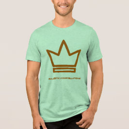 Majestueuze sterrenbeelden (groen en bruin) Tri-Blend shirt