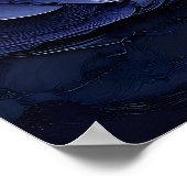 Majestueuze Sunset Wave in getextureerde oliestijl Poster (Hoek)