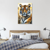 Majestueuze Tijger Canvas Afdruk (Insitu (Slaapkamer))