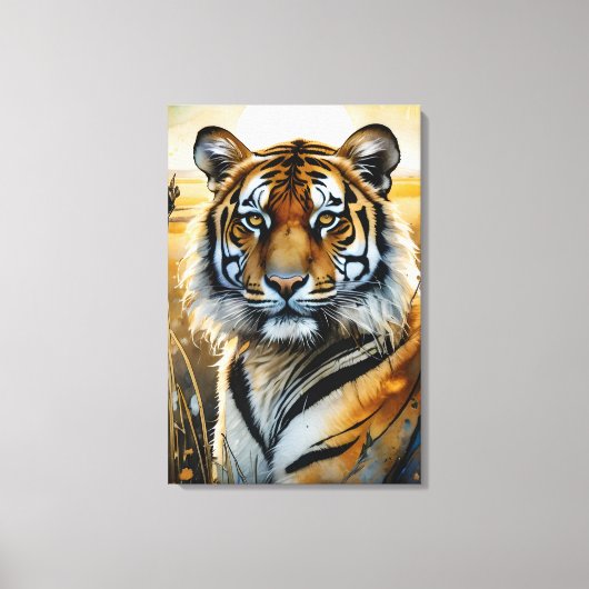 Majestueuze Tijger Canvas Afdruk (Voorkant)
