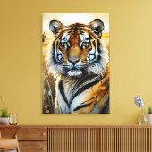 Majestueuze Tijger Canvas Afdruk (Insitu (Woonkamer))