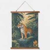 Majestueuze tijger in het Oerwoud Elegant Wildlife Hangend Wandkleed (Voorkant)