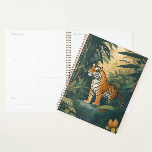 Majestueuze tijger in het Oerwoud Elegant Wildlife Planner (Display)
