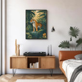 Majestueuze tijger in het Oerwoud Elegant Wildlife Poster