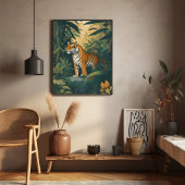 Majestueuze tijger in het Oerwoud Elegant Wildlife Poster