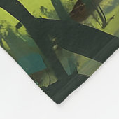 Majestueuze tijger in het wilde schilderij fleece deken (Hoek)