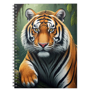 Majestueuze tijger in jungle notitieboek