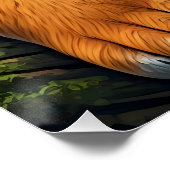 Majestueuze Tijger in Jungle Perfect Poster (Hoek)