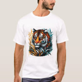 Majestueuze tijger in levendig Oerwoud T-shirt (Voorkant)