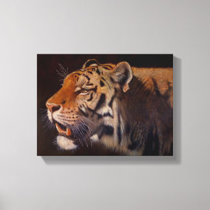 Majestueuze tijger klein canvas afdruk
