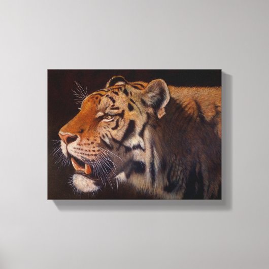 Majestueuze tijger klein canvas afdruk (Voorkant)