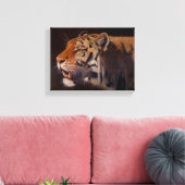 Majestueuze tijger klein canvas afdruk (Insitu (Woonkamer))
