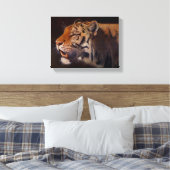 Majestueuze tijger klein canvas afdruk (Insitu (Slaapkamer))