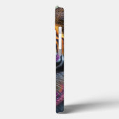 Majestueuze tijger met levendige Tribal Face Paint Case-Mate iPhone Case (Achterkant / Links)