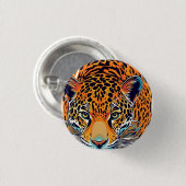 Majestueuze Tijger Ronde Button 3,2 Cm (Voorkant /achterkant)
