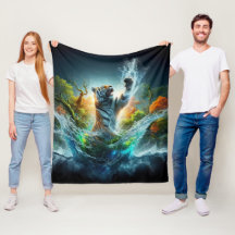 Majestueuze Tijger Spetterende Fantasie Wilde Natu