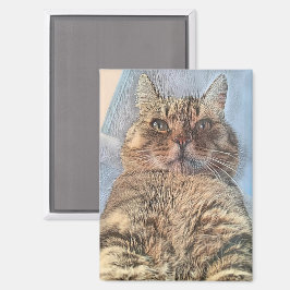 Majestueuze Tijgerkat Magneet