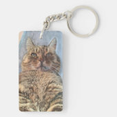 Majestueuze Tijgerkat  Sleutelhanger (achterkant)