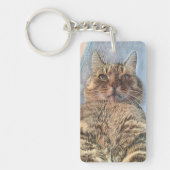 Majestueuze Tijgerkat  Sleutelhanger (Voorkant)