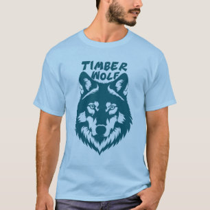 Majestueuze Timberwolf SVG-illustratie op een T-shirt